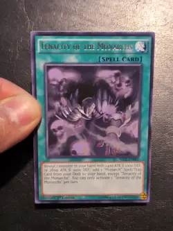 Yu-Gi-Oh! RARE CARD TENACITY OF THE MONARCHS SECE-EN061 1ST NM - Image 3