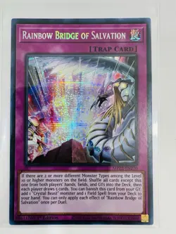 Yugioh Rainbow Bridge of Salvation MP22-EN270 Secret Rare 1st Ed NM - Image 1