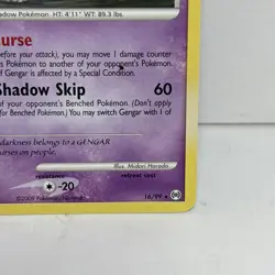 Pokemon Gengar 16/99 Arceus Regular Rare Card - Image 4