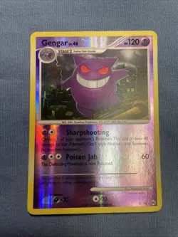 Pokemon Gengar TCG Reverse Holo Platinum Arceus Rare Card 17/99 LP/MP - Image 1