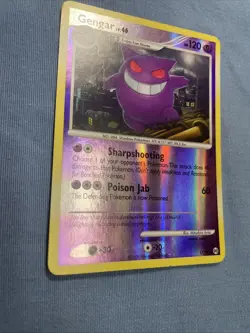 Pokemon Gengar TCG Reverse Holo Platinum Arceus Rare Card 17/99 LP/MP - Image 4