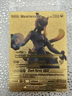 2020 Pokemon Mewtwo GX hp 300 Gold Card - Image 1