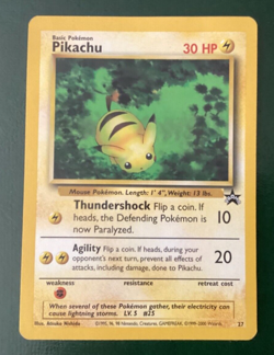 1999 Pikachu Vintage Pokemon Card 30HP The First Movie #27 - Image 1