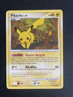 Pikachu 94/123 Diamond & Pearl Mysterious Treasures Pokemon Card - NM/LP - Image 1