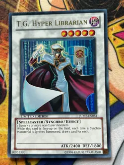 Yu-Gi-Oh T.G. Hyper Librarian JUMP-EN051 Ultra Rare Limited Edition Near Mint - Image 1