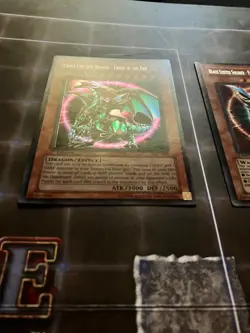 OG Chaos Emperor Dragon EOTE + Black Luster Soldier EOTB 1st Edition Secret Rare - Image 3
