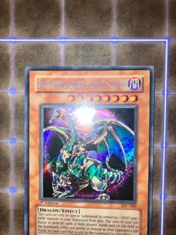 OG Chaos Emperor Dragon EOTE + Black Luster Soldier EOTB 1st Edition Secret Rare - Image 4