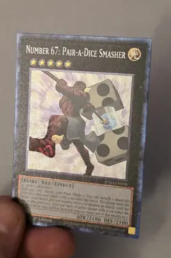 YGO Number 67: Pair-a-Dice Smasher Collector's Rare 1st Ed NM JUSH-EN058 - Image 3