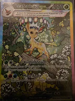Leafeon EX SIR 144/131 Prismatic EVOLUTIONS MINT RARE POKEMON CARD TCG PSA - Image 2