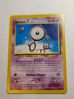 Unown [B] 39/64 - Neo Revelation Set - Pokemon Card - LP - Image 1