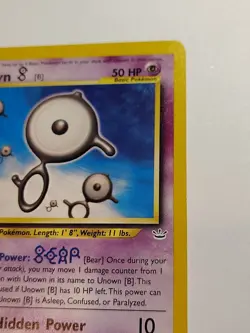 Unown [B] 39/64 - Neo Revelation Set - Pokemon Card - LP - Image 3