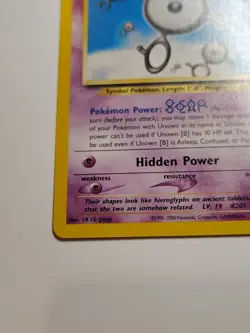 Unown [B] 39/64 - Neo Revelation Set - Pokemon Card - LP - Image 5