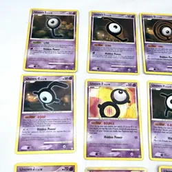 Unown Pokemon Card Lot Of 12 Regular 3 Holo - Image 2