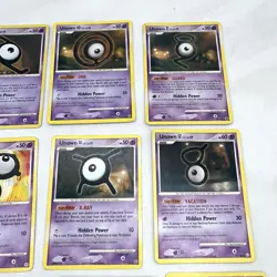 Unown Pokemon Card Lot Of 12 Regular 3 Holo - Image 3