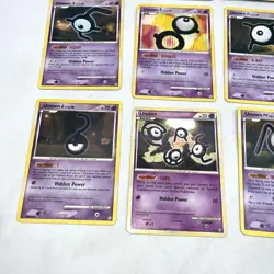 Unown Pokemon Card Lot Of 12 Regular 3 Holo - Image 5