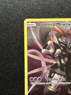 Pokemon TCG Armored Mewtwo Holo Rare Black Star Promo Card SM228 - Image 2