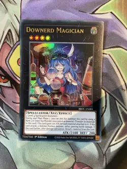 BROL-EN085 Downerd Magician Ultra Rare 1st Edition NM Yugioh Card - Image 1