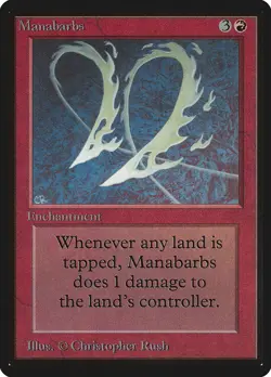 MTG Manabarbs Beta Magic the Gathering - Image 1