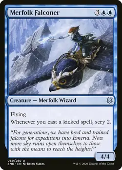 1x Merfolk Falconer - NM English MTG - Zendikar Rising - Image 1