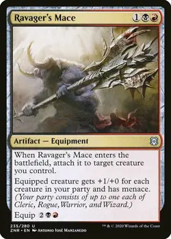 1x Ravager's Mace - NM English MTG - Zendikar Rising - Image 1