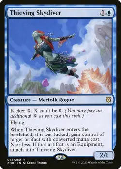 1x Thieving Skydiver - NM English MTG - Zendikar Rising - Image 1
