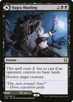 1x Hagra Mauling // Hagra Broodpit - NM English MTG - Zendikar Rising - Image 1