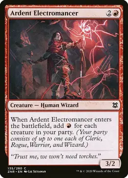 1x Ardent Electromancer - NM English MTG - Zendikar Rising - Image 1