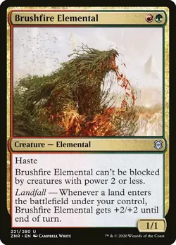 1x Brushfire Elemental - NM English MTG - Zendikar Rising - Image 1