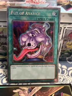 Pot of Avarice (Platinum Secret Rare) RA03-EN160 Quarter Century Bonanza 1st... - Image 2