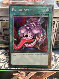 Pot of Avarice (Platinum Secret Rare) RA03-EN160 Quarter Century Bonanza 1st... - Image 3