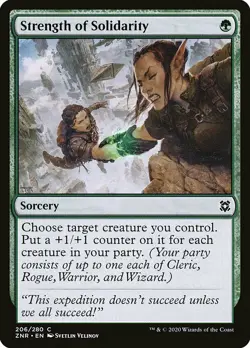 1x Strength of Solidarity - NM English MTG - Zendikar Rising - Image 1