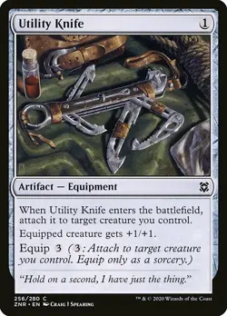1x Utility Knife - NM English MTG - Zendikar Rising - Image 1