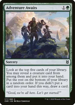 1x Adventure Awaits - NM English MTG - Zendikar Rising - Image 1