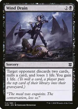 1x Mind Drain - NM English MTG - Zendikar Rising - Image 1