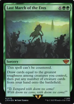 MTG Last March of the Ents 0172 NM Foil - Image 1