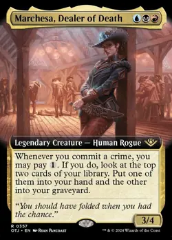 Marchesa, Dealer of Death - Extended Art Light Play, English Magic the Gathering - Image 1