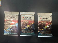 Magic: The Gathering lot of 3 packs of LOTR Jumpstart Vol 2 Booster Packs - Image 1
