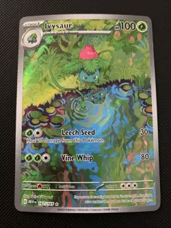 Ivysaur Illustration Rare 167/165 SV Pokemon 151 2023 English - Image 1