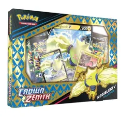 Pokemon TCG Crown Zenith Regieleki v Collection Box New Sealed - Image 1
