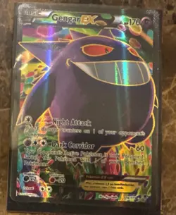 Gengar EX (114 Full Art) 114/119 XY - Phantom Forces Holo Pokemon TCG Rare - Image 1