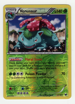 Venusaur 3/108 - NM - Dark Explorers, BW Pokemon - Image 1