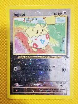 Pokemon Togepi 04/18 **SWIRL** Southern Islands Reverse Holo MP/LP - Image 1