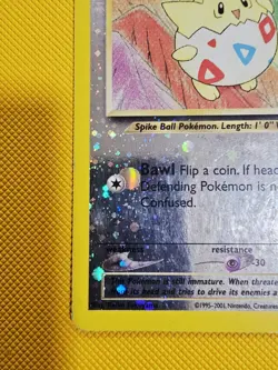 Pokemon Togepi 04/18 **SWIRL** Southern Islands Reverse Holo MP/LP - Image 3