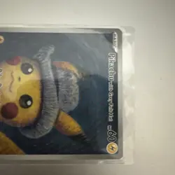 Pokemon Pikachu Black Star Promo SVP085 with Grey Felt Hat (Van Gogh) - Image 3
