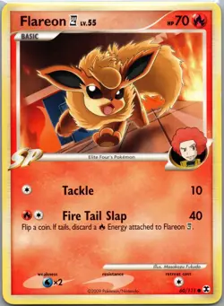 Flareon 60/111 Common - Pokemon TCG Platinum: Rising Rivals - Non-Holo (NM) - Image 1