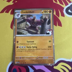 Conkeldurr Holo Prize Pack Series 7 Promo Pokemon Card Twilight Masquerade 105 - Image 1