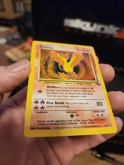 Pokemon Moltres Trading Card Holo Rare 70 HP Wildfire Dive Bomb - Image 5
