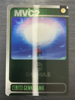 No.099 Son Goku Genkidama 3D Dragon Ball wafer card Morinaga Japnese - Image 2