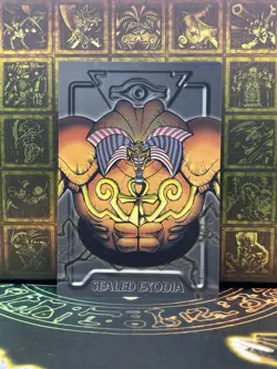 yugioh Exodia the Forbidden One BANDAI duel scene vintage card 90s - Image 1