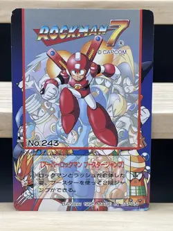 1995 Mega Man 7 Bandai Carddass No.33 Rockman CAPCOM japan card - Image 4
